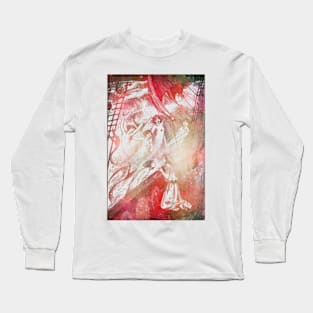 Siren Boat In Fire Long Sleeve T-Shirt